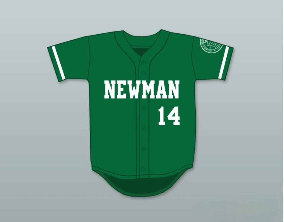 Personalizada Cualquier Nombre Número ELI MANNING 14 ESCUELA SECUNDARIA ISIDORE NEWMAN Camiseta de Béisbol Verde con Costuras Talla S-6XL