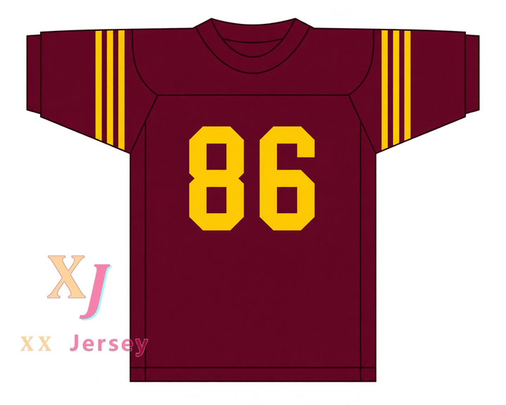 Custom Reggie White 86 Howard School of Academics and Technology Hustlin Tigers Maroon Football Jersey