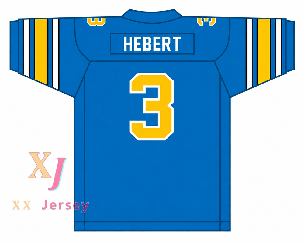 Custom Bobby Hebert 3 Oakland Invaders 1985 USFL Football Jersey