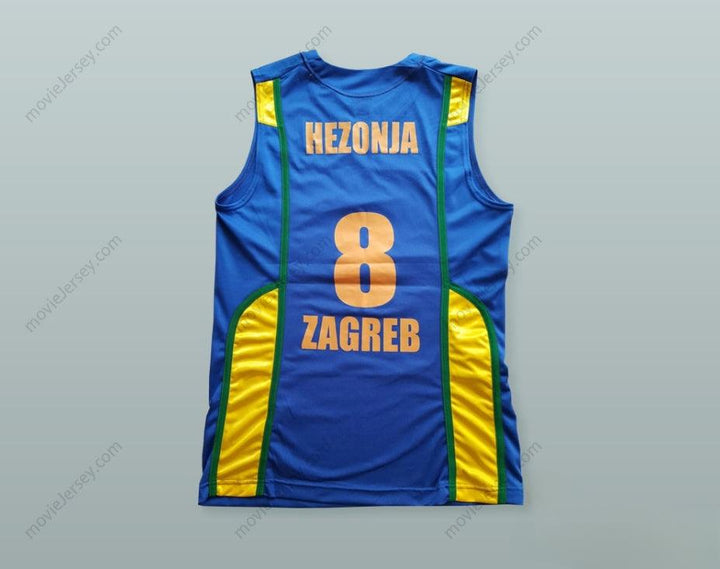 CAMISETA DE BALONCESTO PERSONALIZADA CON CUALQUIER Nombre Número MARIO HEZONJA 8 KK ZAGREB OSIGURANJE CON PARCHE Cosida S-6XL