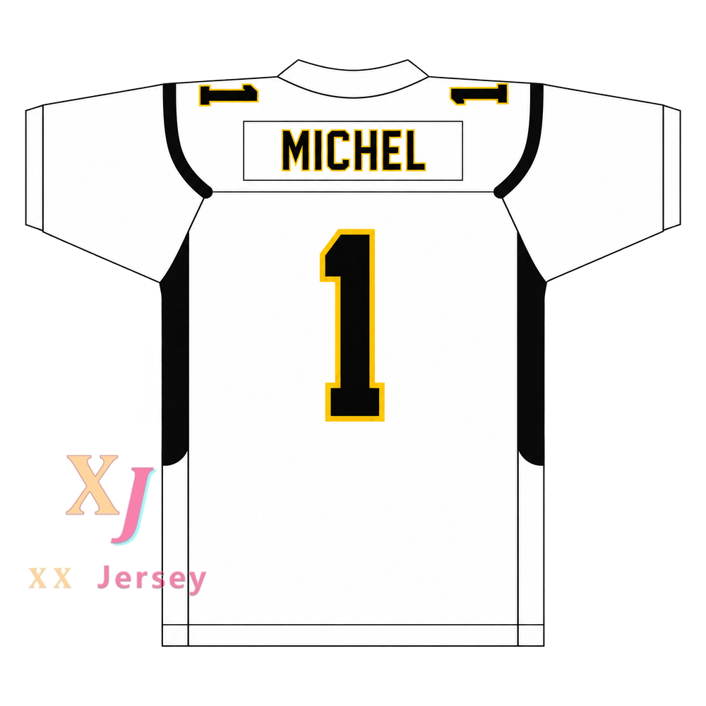 Custom Sony Michel 1 American Heritage School Patriots Football Jersey