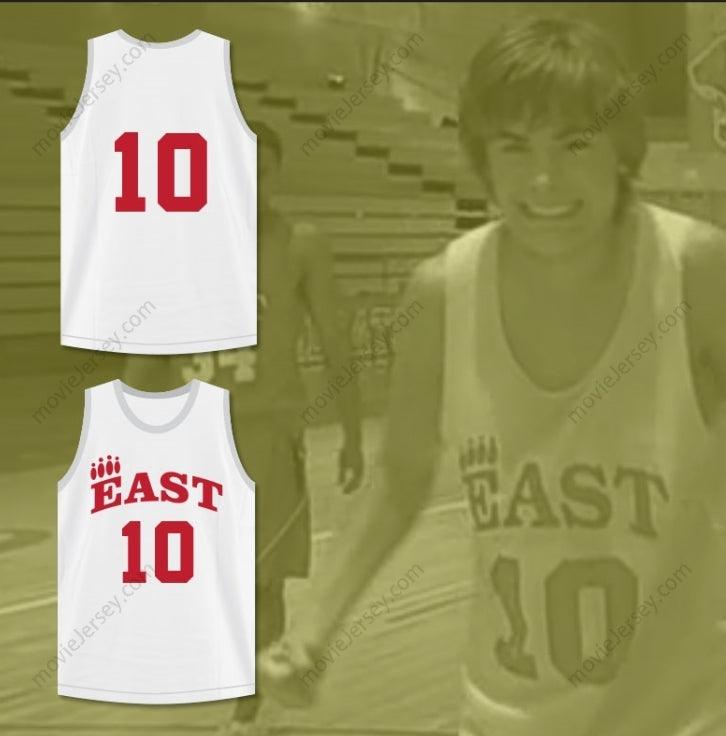 CAMISETA DE BALONCESTO PERSONALIZADA con Cualquier Nombre y Número TROY BOLTON 10 EAST HIGH SCHOOL WILDCATS BLANCA DE PRÁCTICA Cosida Tallas S-6XL