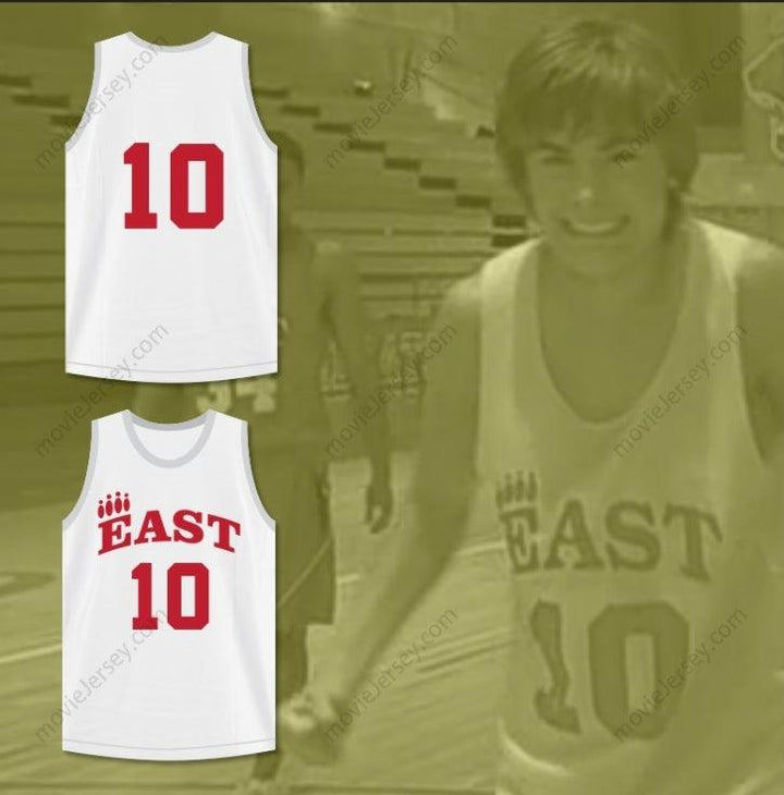 CAMISETA DE BALONCESTO PERSONALIZADA con Cualquier Nombre y Número TROY BOLTON 10 EAST HIGH SCHOOL WILDCATS BLANCA DE PRÁCTICA Cosida Tallas S-6XL