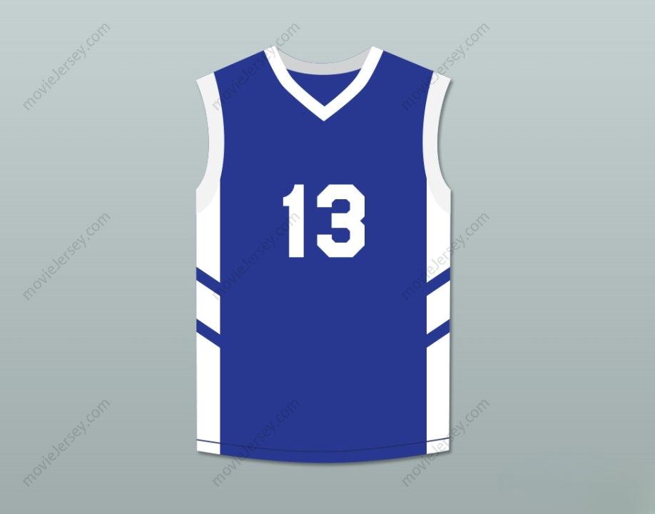 CUSTOM ANY Name Number DOUG CHRISTIE 13 BLUE BASKETBALL JERSEY DENNIS RODMAN'S BIG BANG IN PYONGYANG Top Stitched S-6XL