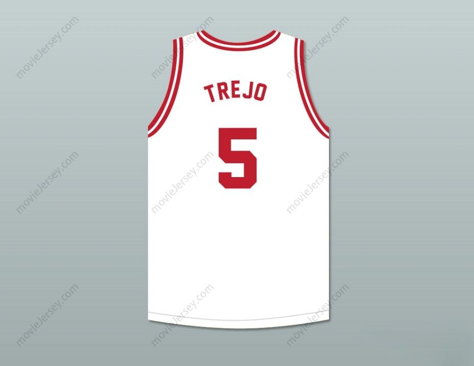 CUSTOM ANY Name Number DANNY TREJO 5 TIJUANA PIRANHAS WHITE BASKETBALL JERSEY MEXICAN EXPANSION TEAM Top Stitched S-6XL