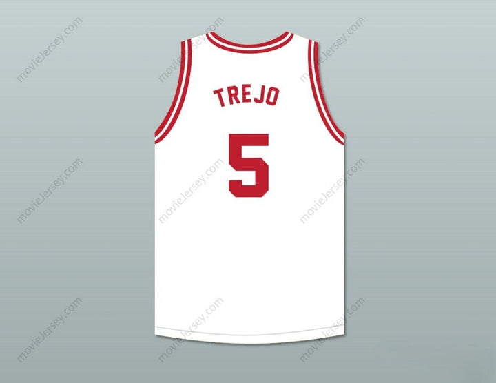 CUSTOM ANY Name Number DANNY TREJO 5 TIJUANA PIRANHAS WHITE BASKETBALL JERSEY MEXICAN EXPANSION TEAM Top Stitched S-6XL