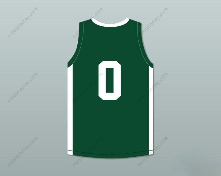 PERSONALIZA CUALQUIER Nombre Número LEBRON JAMES JR 0 AZUL CHIPS VERDE CAMISETA DE BALONCESTO 1 Con costuras S-6XL