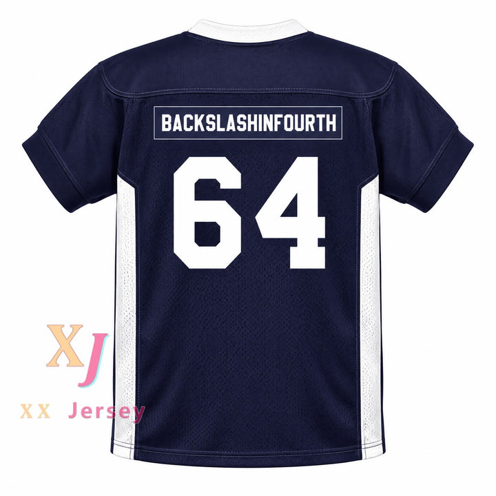 CAMISETA DE FÚTBOL Personalizada con Cualquier Nombre y Número T.J. A.J. R.J. BACKSLASHINFOURTH V 64 WEST Costuras S-6XL