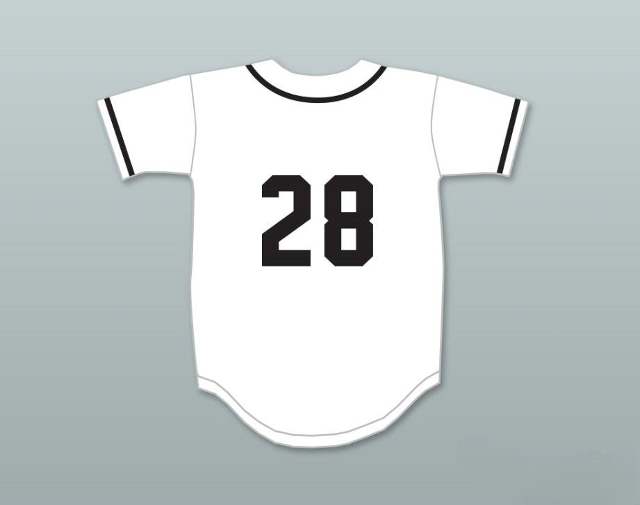 Camiseta de béisbol SALAMANDERS de TONE-LOC 28, con nombre y número personalizados, 1.er DERBI ANUAL DE DIAMANTES ROCK N' JOCK 1990, costuras superiores, S-6XL