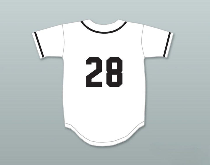 Camiseta de béisbol SALAMANDERS de TONE-LOC 28, con nombre y número personalizados, 1.er DERBI ANUAL DE DIAMANTES ROCK N' JOCK 1990, costuras superiores, S-6XL