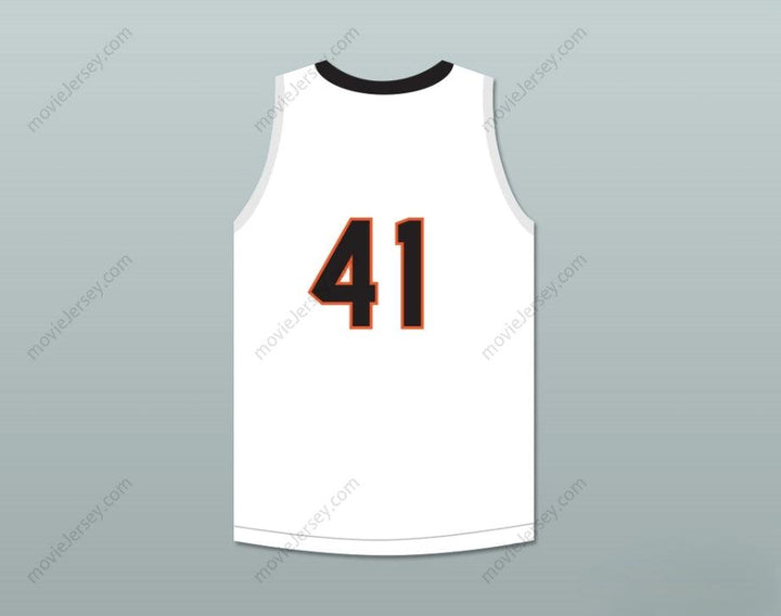 PERSONALIZA CUALQUIER Nombre Número ANDRE IGUODALA 41 CAMISETA DE BALONCESTO BLANCA LANPHIER HIGH SCHOOL LIONS 1 Costura Superior S-6XL