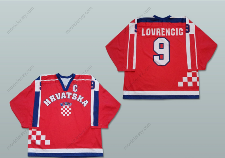 Custom Any Name Number Croatia Hockey Jersey Top Stitched S-6XL