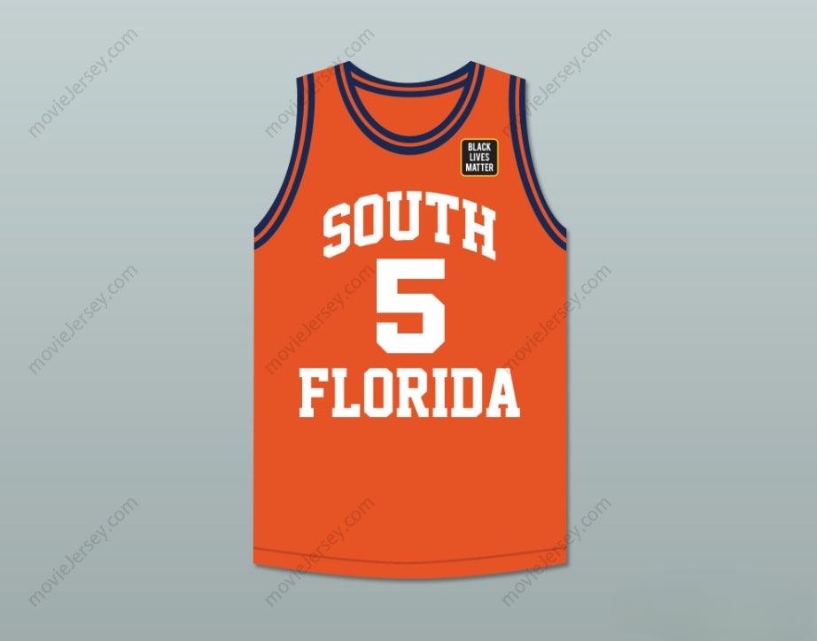 PERSONALIZA Cualquier Nombre Número GEORGE FLOYD 5 SOUTH COLLEGE PANTHERS CAMISETA DE BALONCESTO CON PARCHE BLM Cosido S-6XL