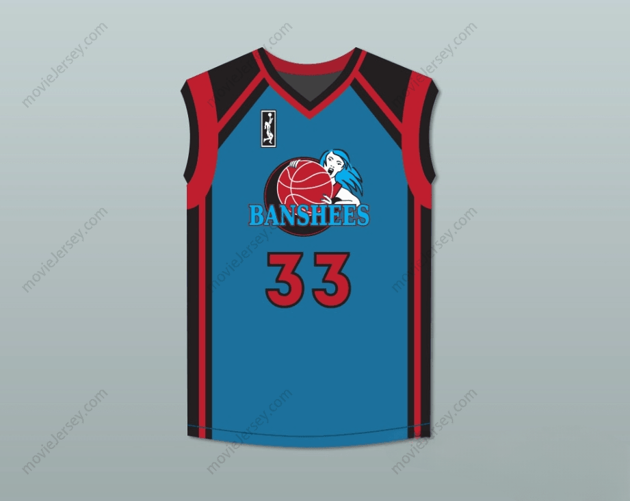 PERSONALIZA CUALQUIER Nombre Número CAITLYN JENNER 33 CHARLOTTE BANSHEES CAMISETA DE BALONCESTO DE VISITANTE CON PARCHE DE WUBA JUWANNA MANN Cosido S-6XL