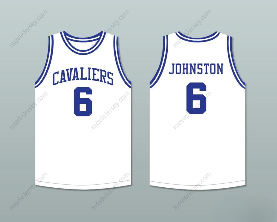 PERSONALIZADO Cualquier Nombre Número NEIL JOHNSTON 6 CAMISETA BALONCESTO BLANCA CAVALIERS HIGH SCHOOL Cosido S-6XL