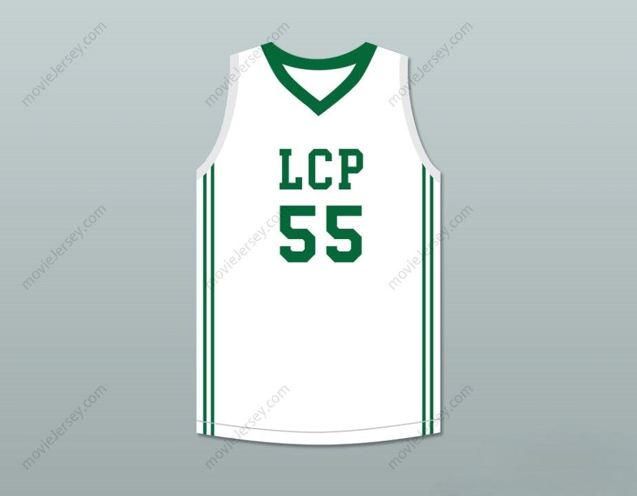 PERSONALIZADO Cualquier Nombre Número TACKO FALL 55 CAMISETA DE BALONCESTO BLANCA Parte Superior Cosida S-6XL