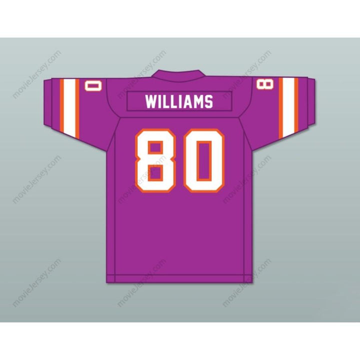 CUSTOM ANY Name Number 1974-75 WFL DAVE WILLIAMS 80 SOUTHERN CALIFORNIA SUN ROAD Football Jersey Top Stitched S-6XL