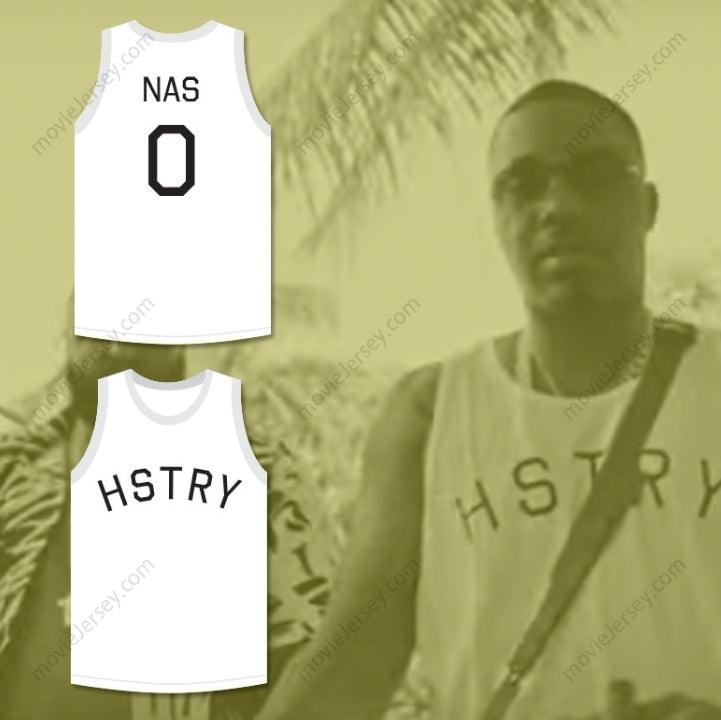CAMISETA DE BALONCESTO PERSONALIZADA CON CUALQUIER Nombre Número NAS 0 HSTRY Cosida S-6XL