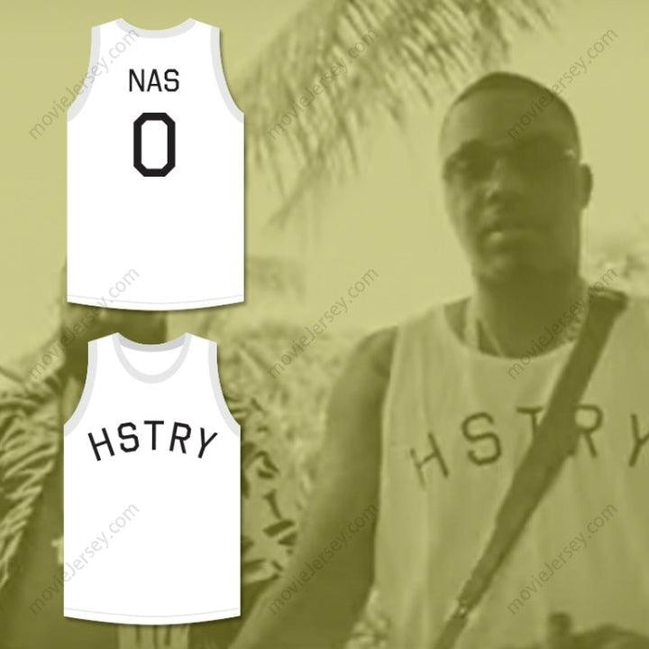CAMISETA DE BALONCESTO PERSONALIZADA CON CUALQUIER Nombre Número NAS 0 HSTRY Cosida S-6XL
