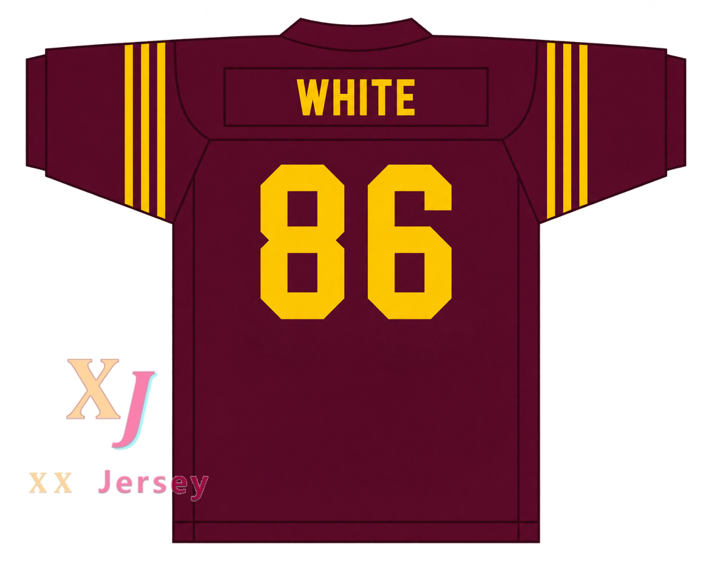 Custom Reggie White 86 Howard School of Academics and Technology Hustlin Tigers Maroon Football Jersey