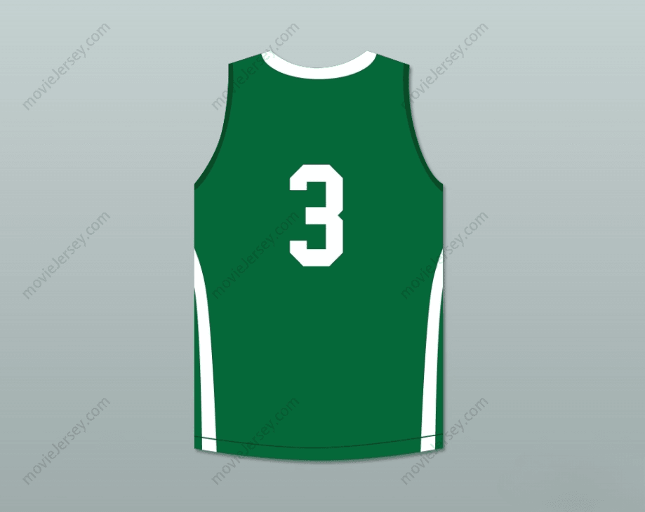 PERSONALIZA Cualquier Nombre Número CJ MCCOLLUM 3 GLENOAK HIGH SCHOOL ORO VERDE CAMISETA DE BALONCESTO Cosida S-6XL