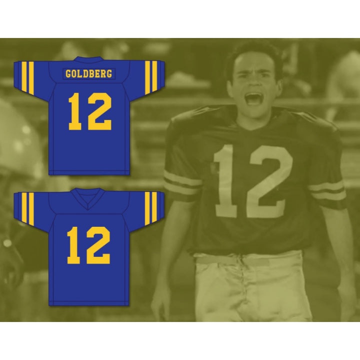 CUSTOM ANY Name Number BARRY GOLDBERG 12 WILLIAM PENN ACADEMY QUAKERS BLUE Football Jersey Top Stitched S-6XL