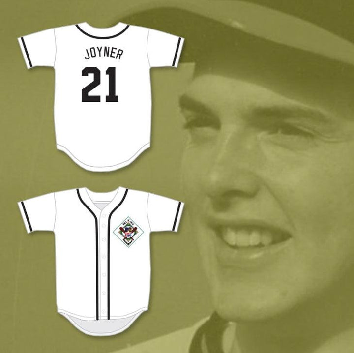Camiseta de béisbol WALLY JOYNER 21 SALAMANDERS con número y nombre personalizados 1er ANUAL ROCK N' JOCK DIAMOND DERBY con costuras S-6XL