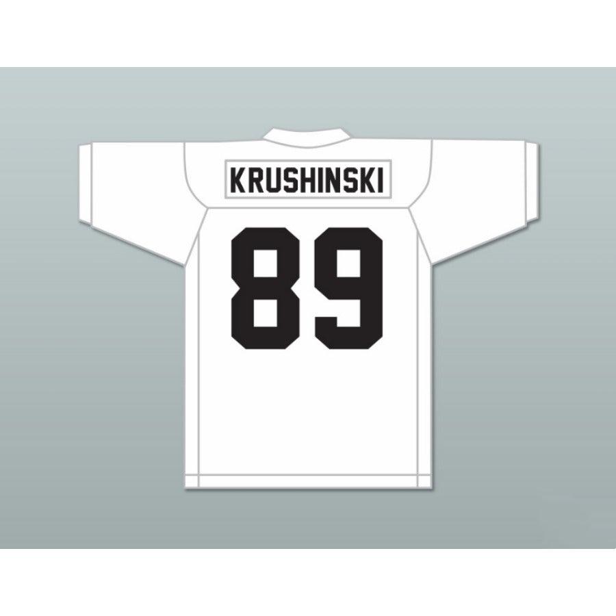 PERSONALIZA CUALQUIER Nombre Número WOODY HARRELSON KRUSHINSKI 89 CENTRAL HIGH SCHOOL WILDCATS Visitante Camiseta de Fútbol con Bordado Superior Tallas S-6XL