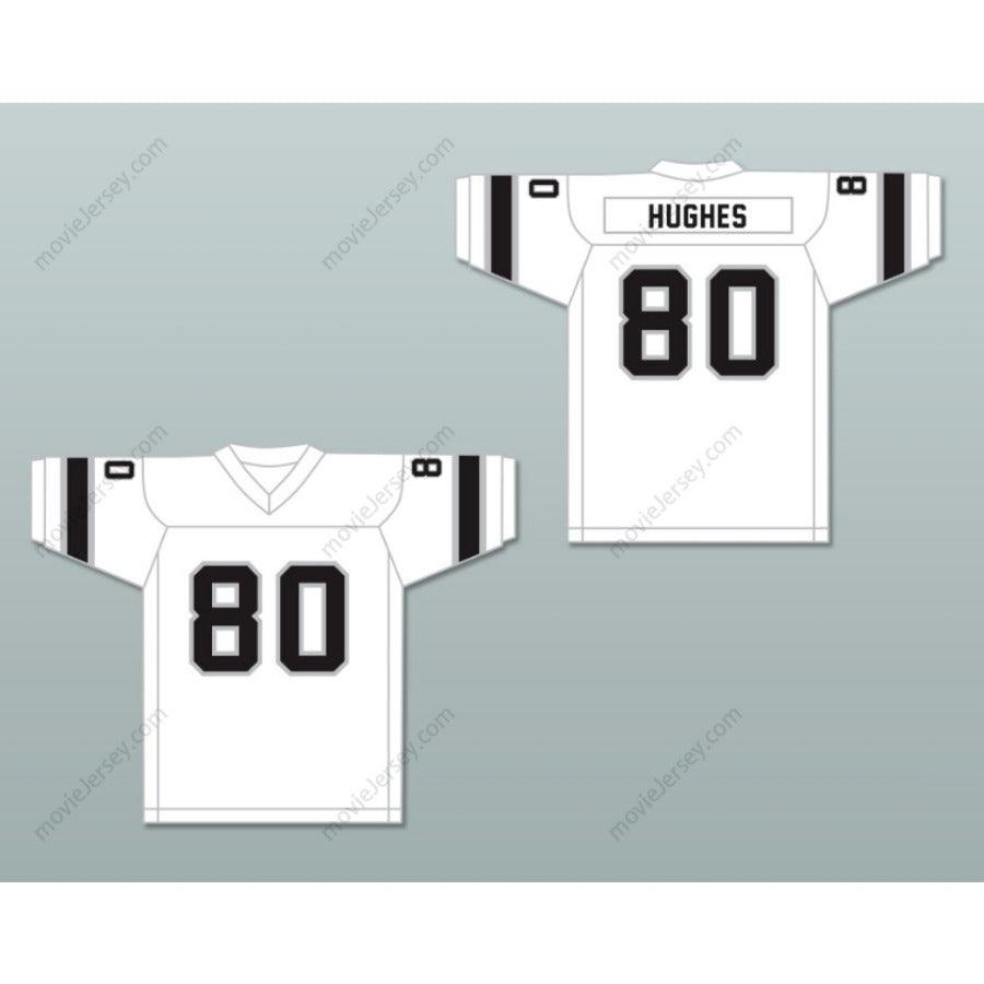 CAMISETA DE FÚTBOL AMERICANA PERSONALIZADA CON NOMBRE Y NÚMERO 1974 WFL DENNIS HUGHES 80 JACKSONVILLE SHARKS DE VISITANTE Cosida Tallas S-6XL
