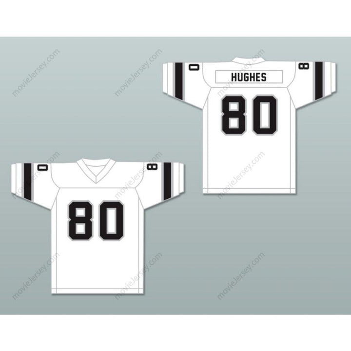 CAMISETA DE FÚTBOL AMERICANA PERSONALIZADA CON NOMBRE Y NÚMERO 1974 WFL DENNIS HUGHES 80 JACKSONVILLE SHARKS DE VISITANTE Cosida Tallas S-6XL