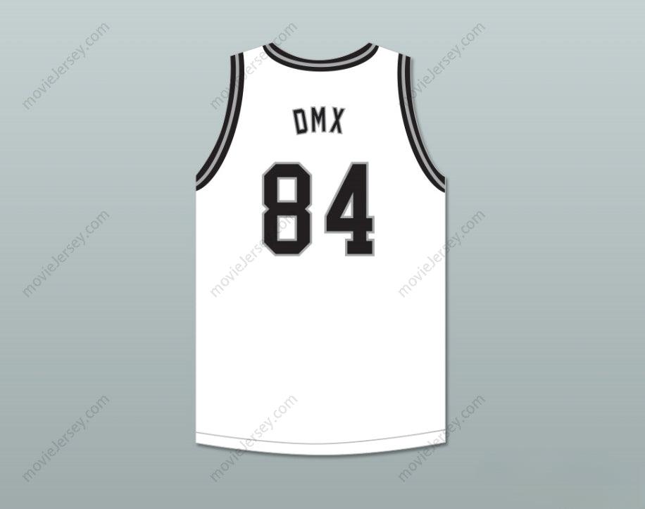 PERSONALIZADO CUALQUIER Nombre Número DMX 84 ROUGH RYDERS CAMISETA DE BALONCESTO BLANCA 6 Cosido Superior S-6XL