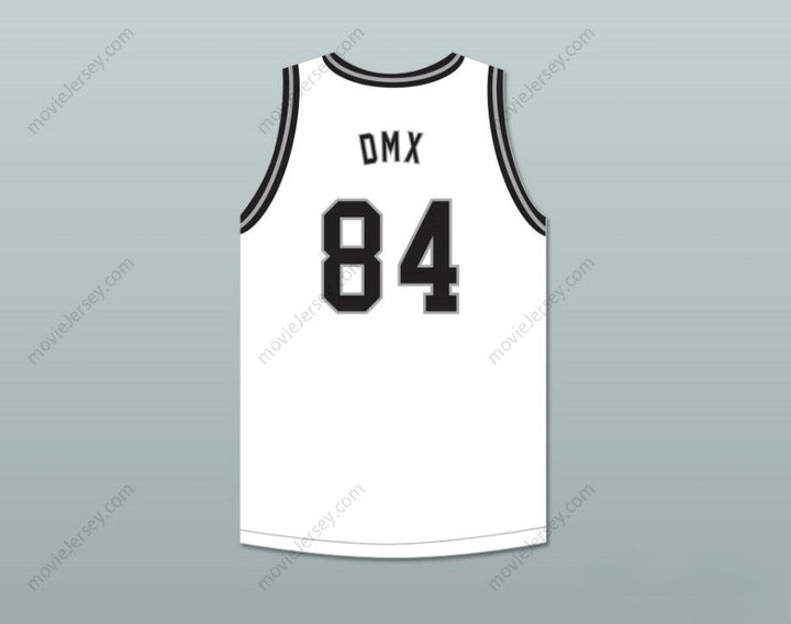 PERSONALIZADO CUALQUIER Nombre Número DMX 84 ROUGH RYDERS CAMISETA DE BALONCESTO BLANCA 6 Cosido Superior S-6XL