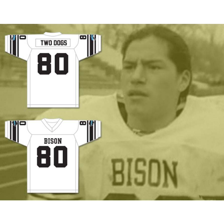 CUSTOM ANY Name Number TRACY TWO DOGS 80 BLUE SPRINGS BISON HIGH SCHOOL Football Jersey Top Stitched S-6XL