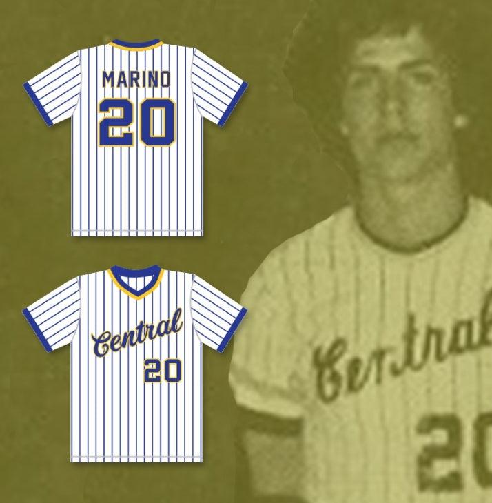 Custom Any Name Number DAN MARINO 20 CENTRAL CATHOLIC HIGH SCHOOL PINSTRIPED BASEBALL JERSEY Top Stitched S-6XL