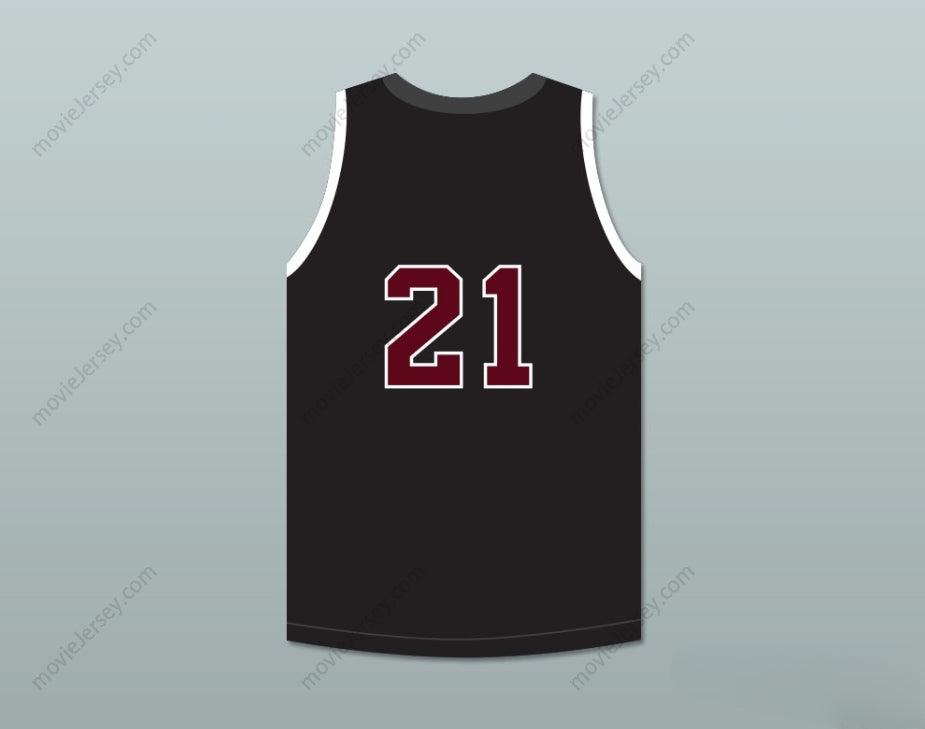 PERSONALIZA CUALQUIER Nombre Número JUGADOR 21 A&M CONSOLIDATED HIGH SCHOOL TIGERS CAMISETA DE BALONCESTO NEGRA Parte Superior Cosida S-6XL