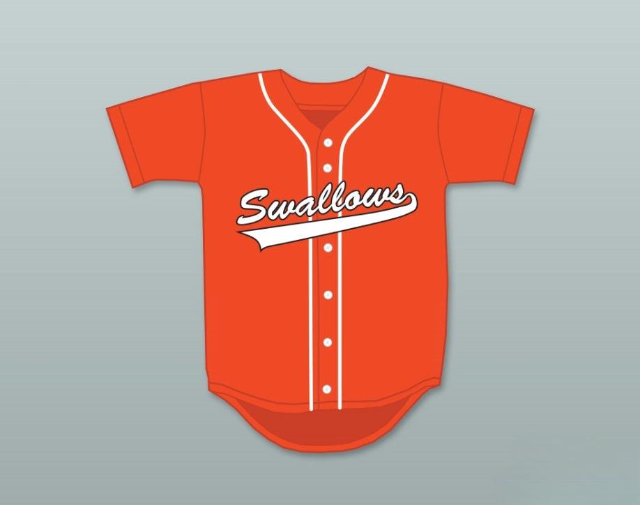 Personalizado Cualquier Nombre Número CHRIS PONTIUS 8 GOLONDRINAS JUGAR BÉISBOL NARANJA CAMISETA DE BÉISBOL Parte Superior Cosida S-6XL