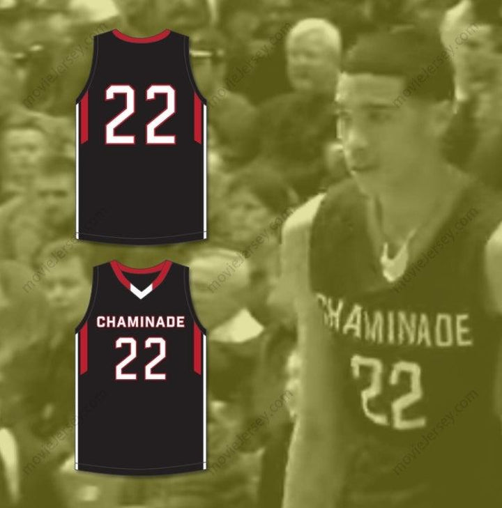 CAMISETA DE BALONCESTO NEGRA DE LOS RED DEVILS DEL CHAMINADE COLLEGE PREPARATORY SCHOOL DE JAYSON TATUM CON CUALQUIER NOMBRE Y NÚMERO, TALLAS DE LA S A LA 6XL, CON COSTURAS, 1 UNIDAD