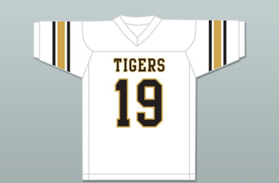 PERSONALIZA Cualquier Nombre Número Eric Dickerson 19 Sealy High School Tigers Blanco Negro Jersey de Fútbol Top Cosido Tallas S-6XL