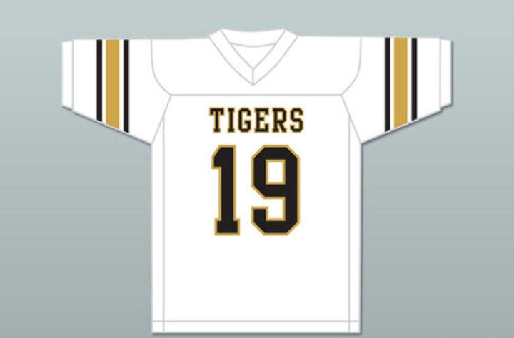 PERSONALIZA Cualquier Nombre Número Eric Dickerson 19 Sealy High School Tigers Blanco Negro Jersey de Fútbol Top Cosido Tallas S-6XL
