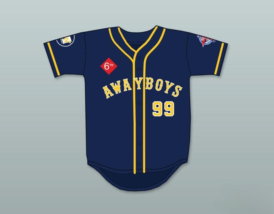 Custom Any Name Number PAULY SHORE 99 AWAYBOYS BASEBALL JERSEY 6TH ANNUAL ROCK N' JOCK SOFTBALL CHALLENGE 1995 Top Stitched S-6XL