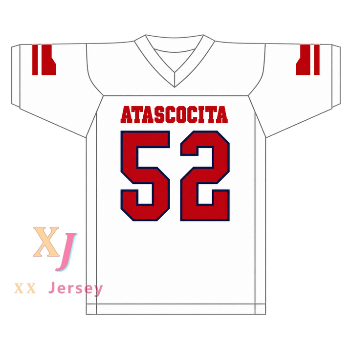 Custom Sam Cosmi 52 Atascocita High School Football Jersey