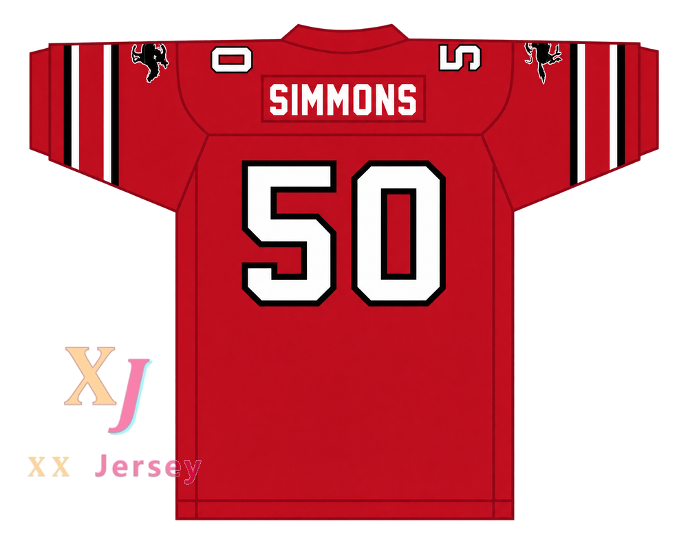 Custom Ron Simmons 50 Tampa Bay Bandits 1985 USFL Football Jersey