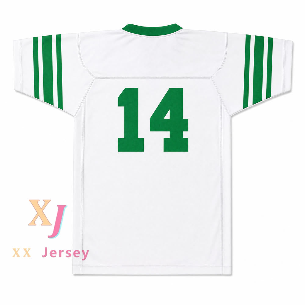 Isidore Newman High School 14 Football Jersey — white back view