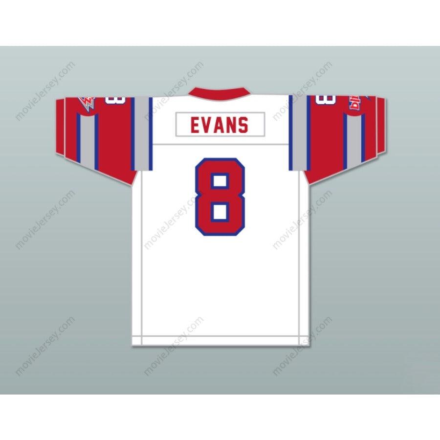 PERSONALIZA Cualquier Nombre Número 1984 USFL VINCE EVANS 8 CHICAGO BLITZ CAMISETA DE FÚTBOL AMERICANA DE VISITANTE BORDADA Tallas S-6XL