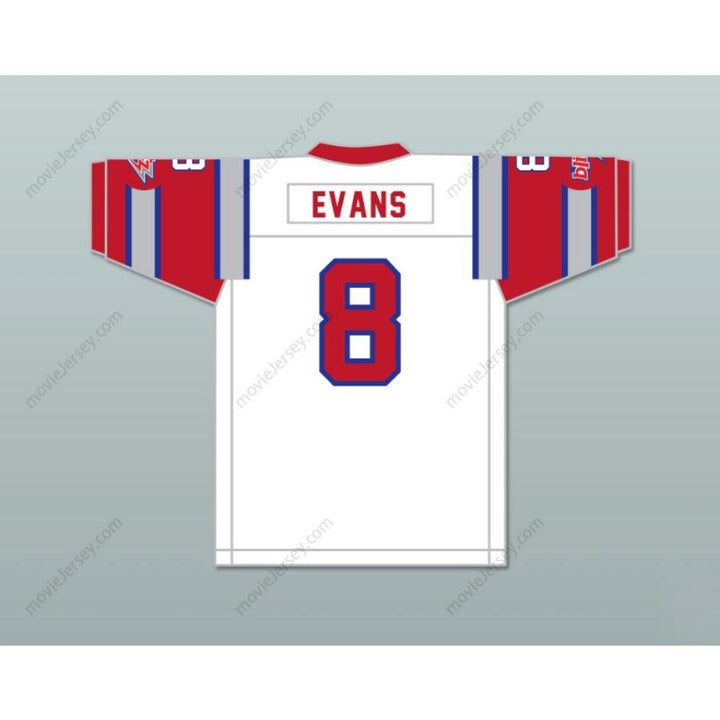 PERSONALIZA Cualquier Nombre Número 1984 USFL VINCE EVANS 8 CHICAGO BLITZ CAMISETA DE FÚTBOL AMERICANA DE VISITANTE BORDADA Tallas S-6XL