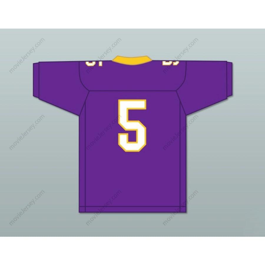 PERSONALIZA Cualquier Nombre Número NATE HOBBS 5 Camiseta de Fútbol Masculina de Secundaria BULLDOGS Cosida Tallas S-6XL