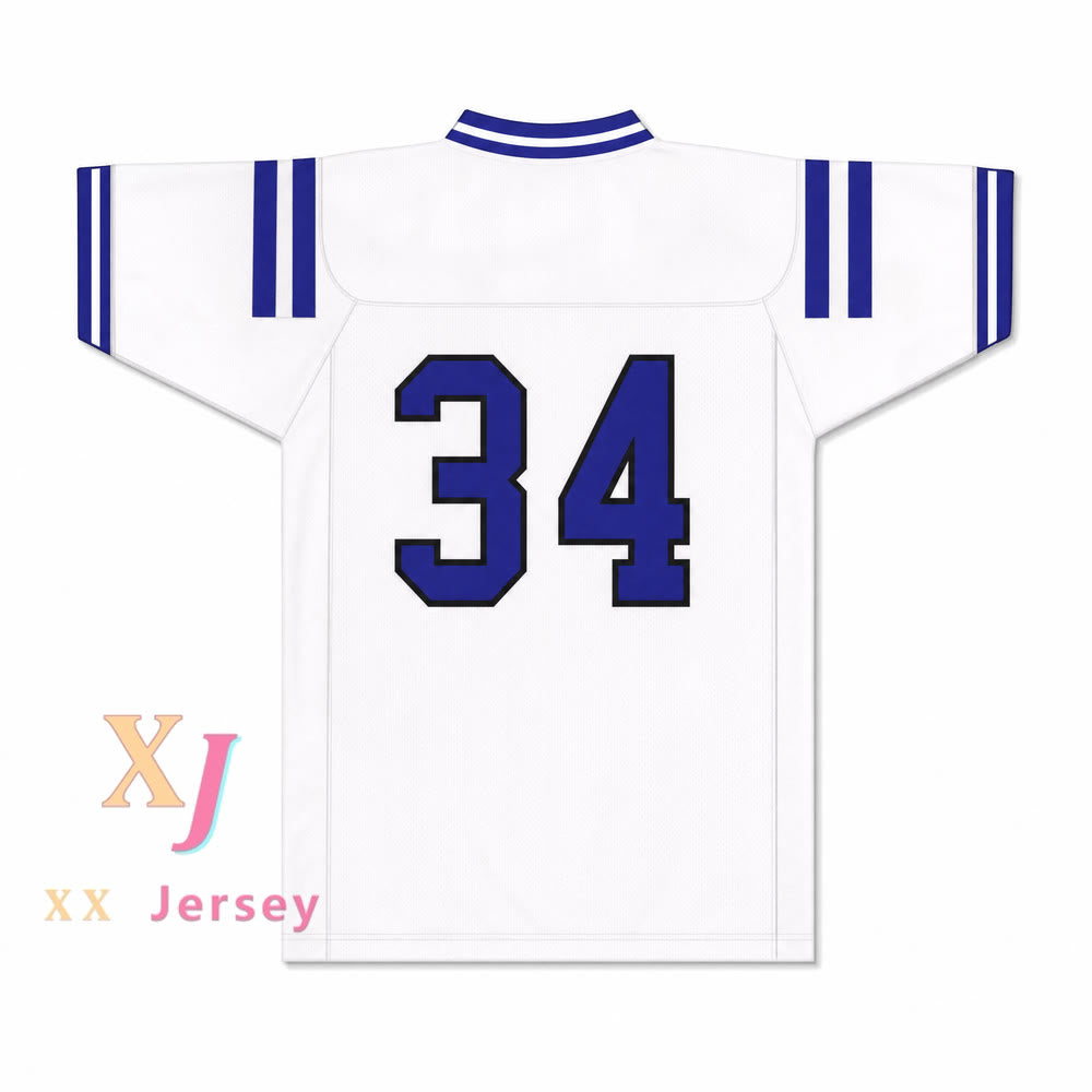 PERSONALIZA Cualquier Nombre Número ZAMIR WHITE 34 ESCOCIA HIGH SCHOOL FIGHTING SCOTS Camiseta de Fútbol Cosida S-6XL