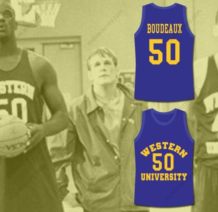 PERSONALIZA Cualquier Nombre Número SHAQ NEON BOUDEAUX UNIVERSIDAD DE WESTERN BALONCESTO CAMISETA PELÍCULA BLUE CHIPS Cosido S-6XL