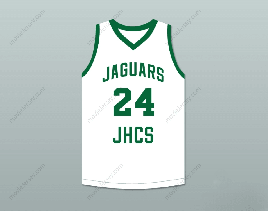 CUSTOM ANY Name Number TACKO FALL 24 JAMIE'S HOUSE CHARTER SCHOOL JAGUARS WHITE BASKETBALL JERSEY 2 Top Stitched S-6XL