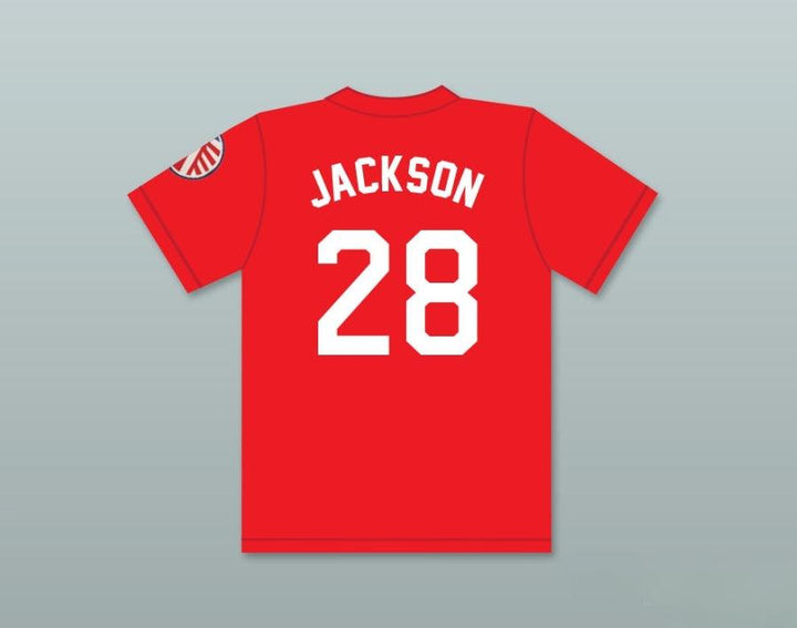Camiseta de béisbol roja personalizada BO JACKSON 28, cualquier nombre y número, talla S-6XL, cosida